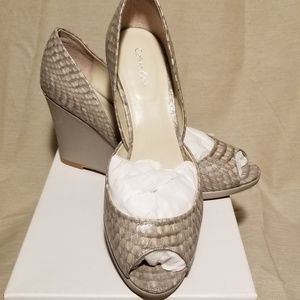 Calvin Klein Gabby Wedge Platform Heels